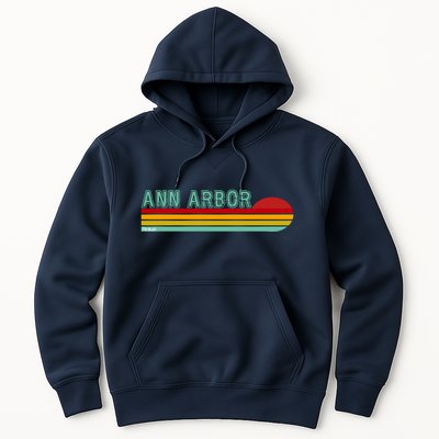 Retro Ann Arbor Michigan Hoodie