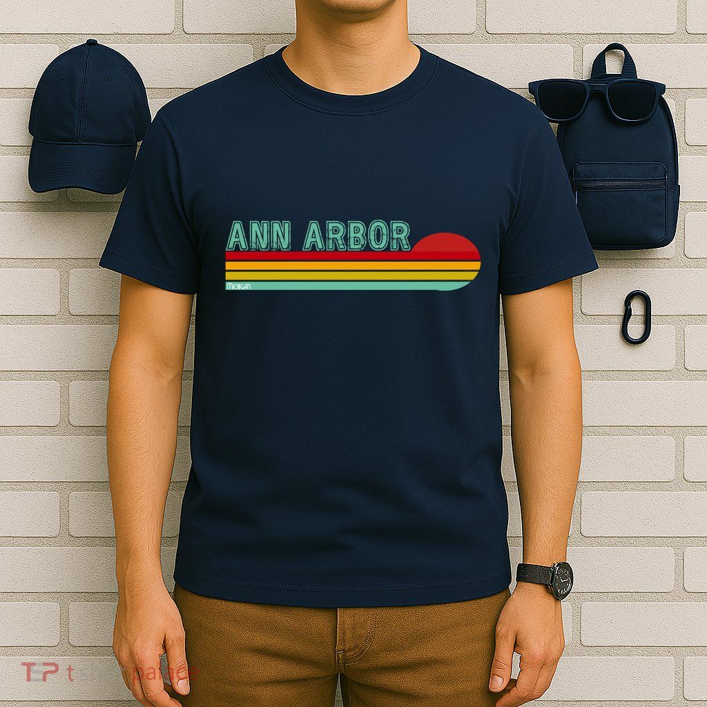 Retro Ann Arbor Michigan T-Shirt