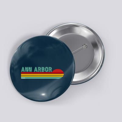 Retro Ann Arbor Michigan Button