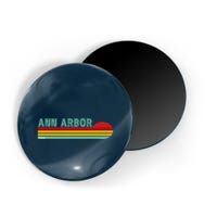Retro Ann Arbor Michigan Magnet