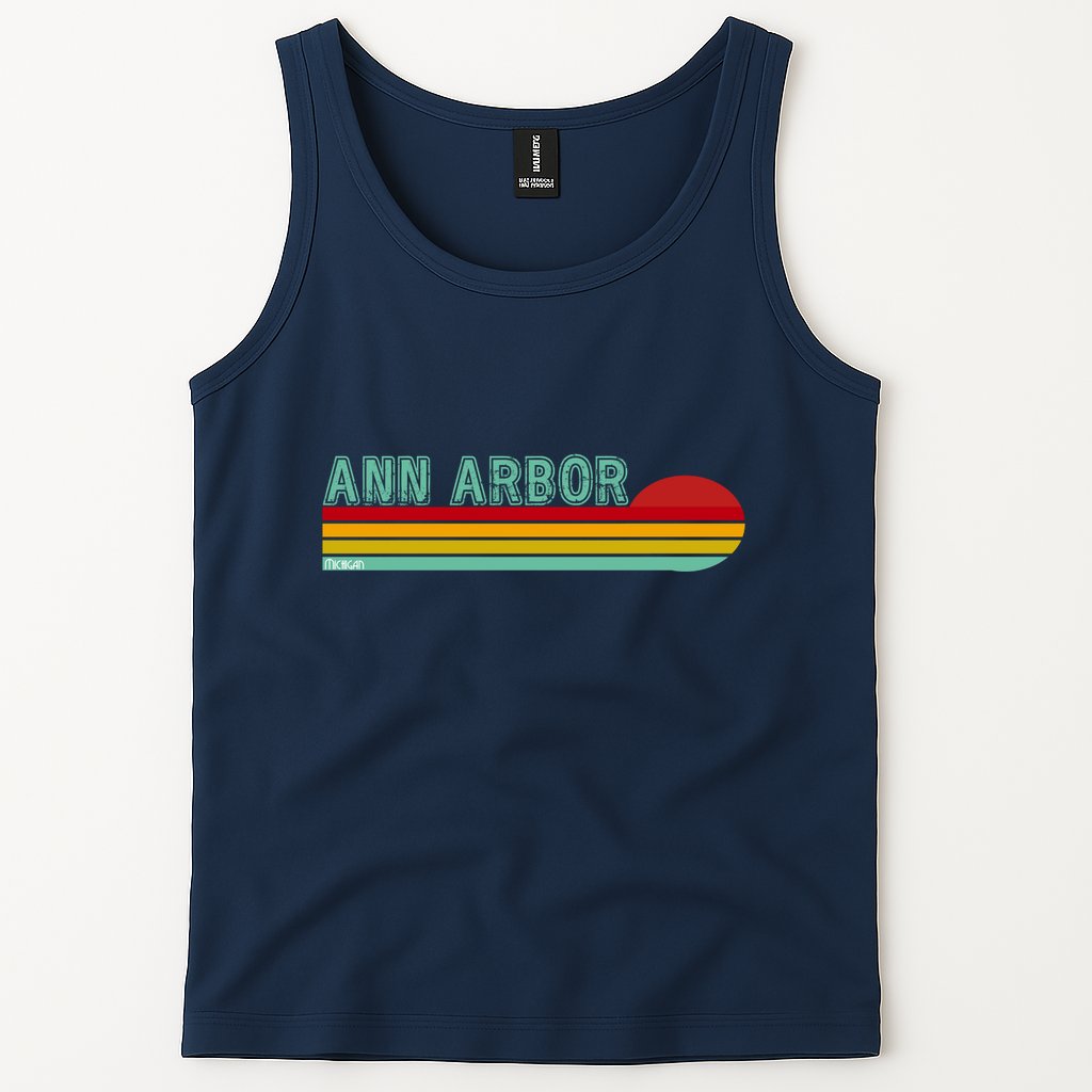 Retro Ann Arbor Michigan Tank Top
