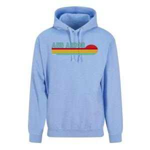 Retro Ann Arbor Michigan Unisex Surf Hoodie