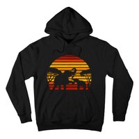 Retro Africa Animal Zoo Keeper Gift Safari Sunset Elephant Hoodie