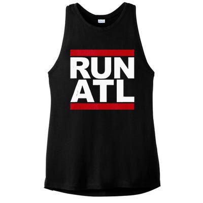 Run ATL Atlanta Running Ladies PosiCharge Tri-Blend Wicking Tank