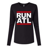 Run ATL Atlanta Running Womens Cotton Relaxed Long Sleeve T-Shirt