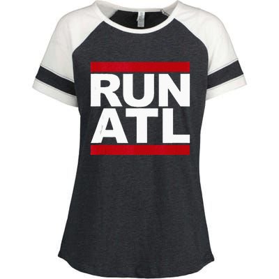 Run ATL Atlanta Running Enza Ladies Jersey Colorblock Tee