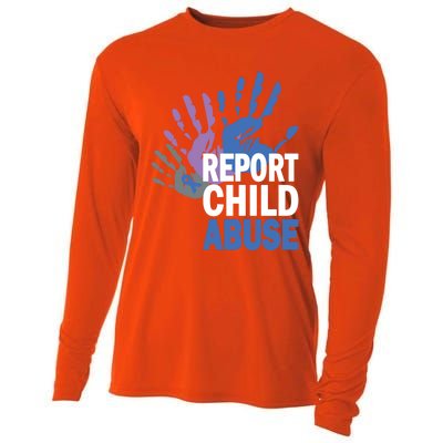 Reporting Abuse Awareness Safety Cool Gift Cooling Performance Long Sleeve Crew