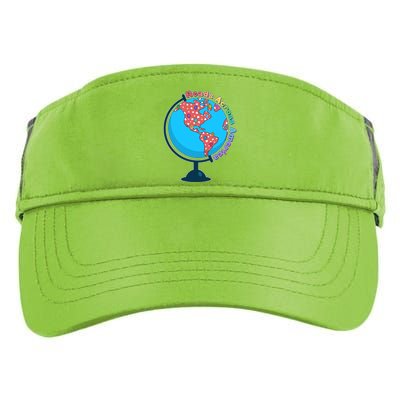 Reads Across America World Globe Book Lover Adult Drive Performance Visor