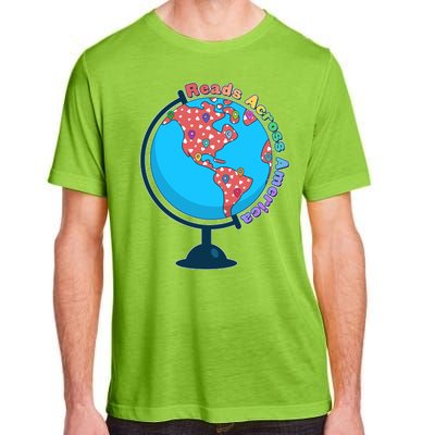 Reads Across America World Globe Book Lover Adult ChromaSoft Performance T-Shirt