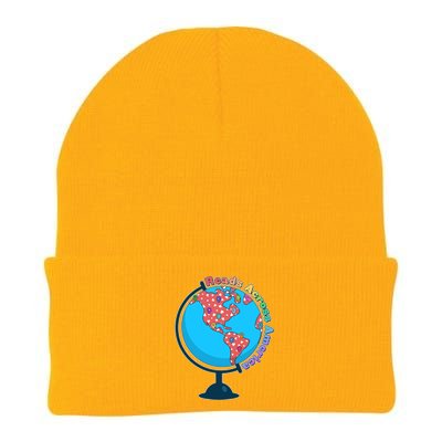 Reads Across America World Globe Book Lover Knit Cap Winter Beanie