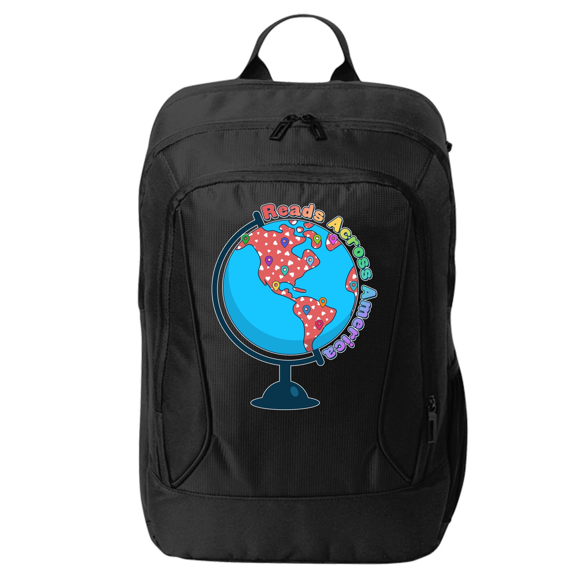 Reads Across America World Globe Book Lover City Backpack