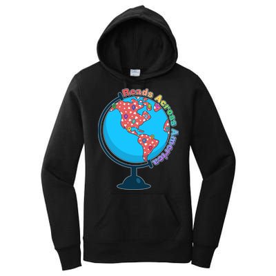 Reads Across America World Globe Book Lover Women's Pullover Hoodie