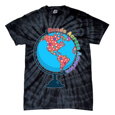 Reads Across America World Globe Book Lover Tie-Dye T-Shirt