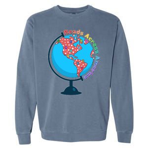 Reads Across America World Globe Book Lover Garment-Dyed Sweatshirt