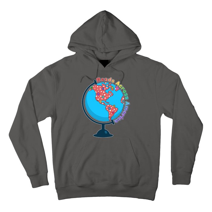 Reads Across America World Globe Book Lover Hoodie