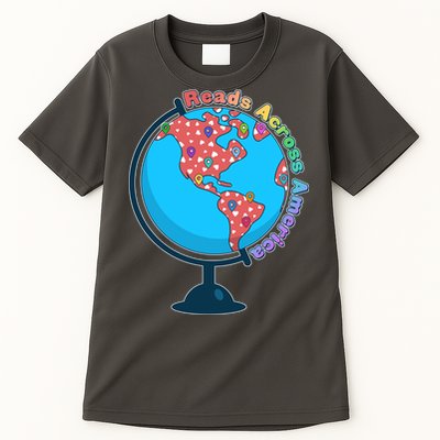 Reads Across America World Globe Book Lover Tall T-Shirt