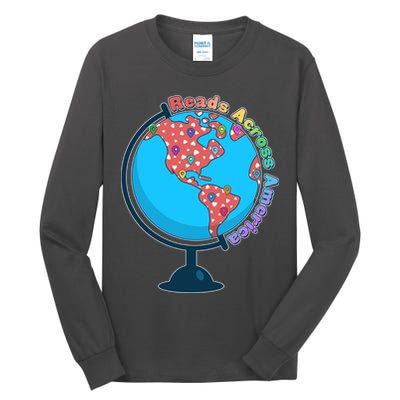 Reads Across America World Globe Book Lover Tall Long Sleeve T-Shirt