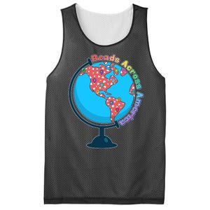 Reads Across America World Globe Book Lover Mesh Reversible Basketball Jersey Tank