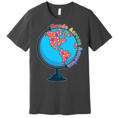 Reads Across America World Globe Book Lover Premium T-Shirt