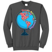 Reads Across America World Globe Book Lover Tall Sweatshirt