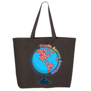 Reads Across America World Globe Book Lover 25L Jumbo Tote