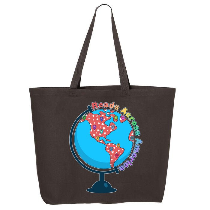 Reads Across America World Globe Book Lover 25L Jumbo Tote