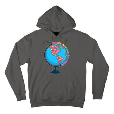 Reads Across America World Globe Book Lover Tall Hoodie