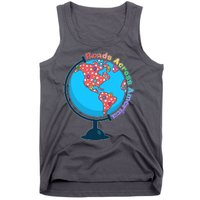 Reads Across America World Globe Book Lover Tank Top