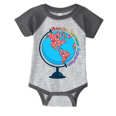 Reads Across America World Globe Book Lover Infant Baby Jersey Bodysuit