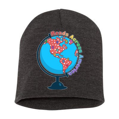 Reads Across America World Globe Book Lover Short Acrylic Beanie