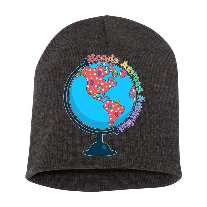 Reads Across America World Globe Book Lover Short Acrylic Beanie