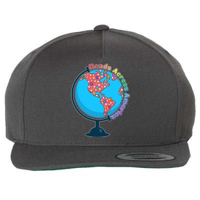 Reads Across America World Globe Book Lover Wool Snapback Cap