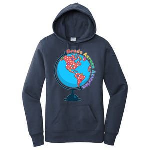 Reads Across America World Globe Book Lover Women's Pullover Hoodie