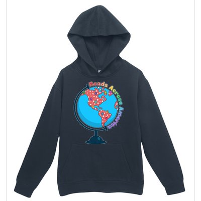 Reads Across America World Globe Book Lover Urban Pullover Hoodie