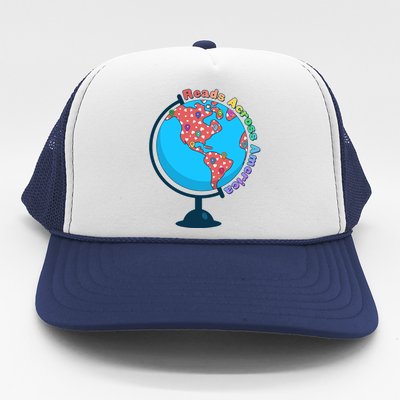 Reads Across America World Globe Book Lover Trucker Hat