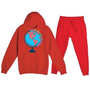 Reads Across America World Globe Book Lover Premium Hooded Sweatsuit Set