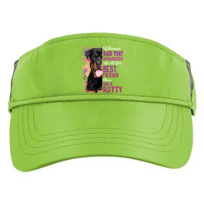 Rottweilers Are A Best Friend Dog Mama Rotty Lover Mom Gift Adult Drive Performance Visor