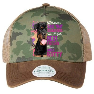 Rottweilers Are A Best Friend Dog Mama Rotty Lover Mom Gift Legacy Tie Dye Trucker Hat