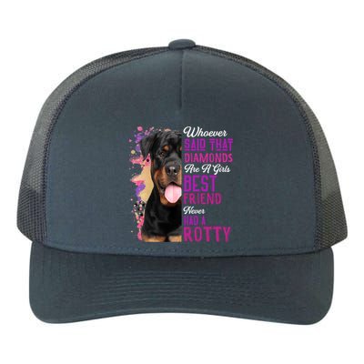 Rottweilers Are A Best Friend Dog Mama Rotty Lover Mom Gift Yupoong Adult 5-Panel Trucker Hat