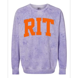 RIT Arch Athletic College University Colorblast Crewneck Sweatshirt