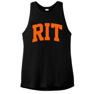 RIT Arch Athletic College University Ladies PosiCharge Tri-Blend Wicking Tank