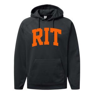 RIT Arch Athletic College University Performance Fleece Hoodie