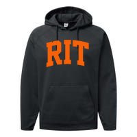 RIT Arch Athletic College University Performance Fleece Hoodie