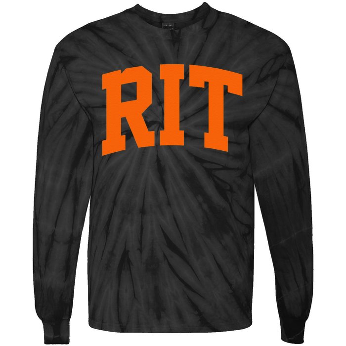 RIT Arch Athletic College University Tie-Dye Long Sleeve Shirt