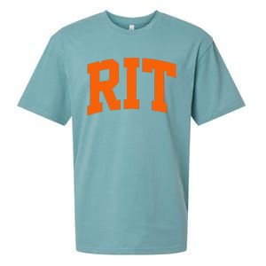 RIT Arch Athletic College University Sueded Cloud Jersey T-Shirt