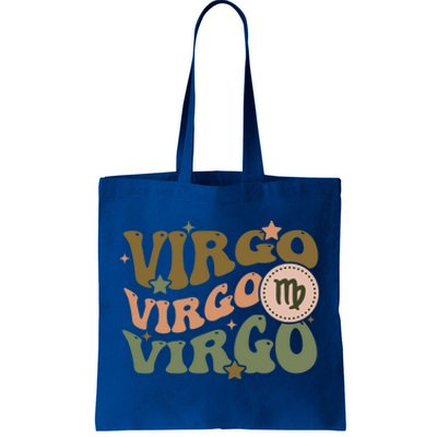 Retro Astrology August September Birthday Zodiac Sign Virgo Cute Gift Tote Bag