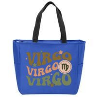 Retro Astrology August September Birthday Zodiac Sign Virgo Cute Gift Zip Tote Bag