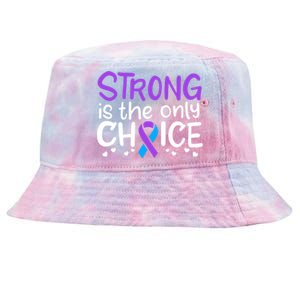 Rheumatoid Arthritis Awareness Ribbon Arthritis Warrior Funny Gift Tie-Dyed Bucket Hat