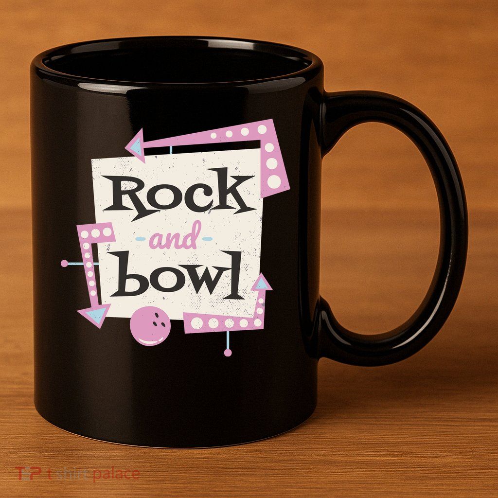 Rock And Bowl 11oz C Handle Ceramic Mug
