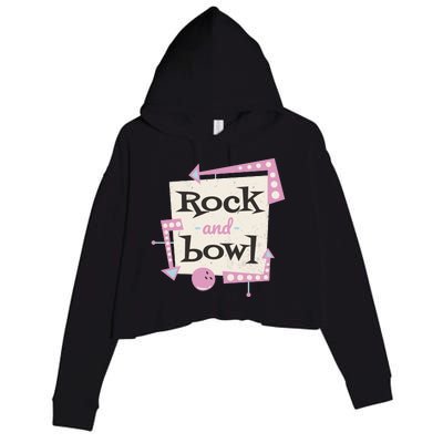 Rock And Bowl Crop Fleece Hoodie